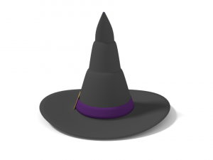 cartoon witch hat 3D-Modell