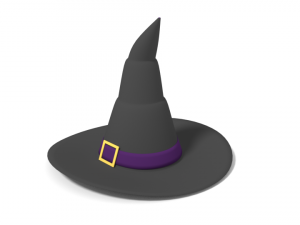 cartoon witch hat 3D-Modell