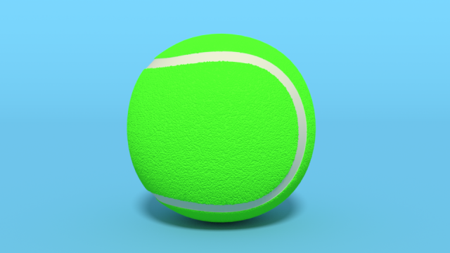 low poly cartoon tennis ball Modèle 3D .c4d .max .obj .3ds .fbx .stl .blend 