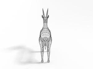low poly cartoon thompson gazelle Modèle 3D