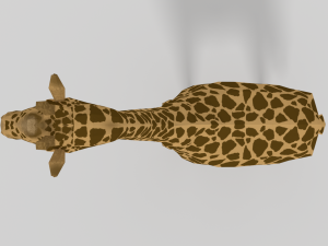 low poly cartoon giraffe 3D Модель