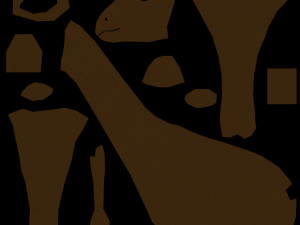 low poly cartoon giraffe 3D Модель