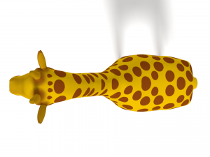 low poly giraffe toon 3D Модель