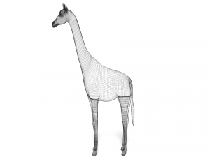 low poly giraffe toon 3D Модель