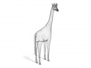 low poly giraffe toon 3D Модель