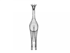 low poly giraffe toon 3D Модель