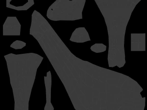 низькополігональний мультфільм жирафа 3D Модель