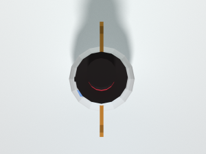 low poly cartoon snowman 3D Model