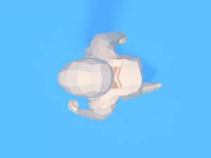 low poly kid going school Modelo 3D