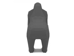 low poly cartoon african animals collection 3Dモデル