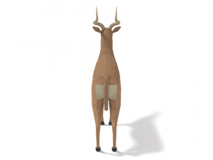 low poly cartoon african animals collection 3Dモデル