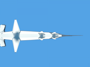 low poly cartoon hammerhead shark Modelo 3D