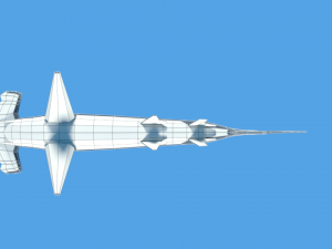 low poly cartoon hammerhead shark Modelo 3D