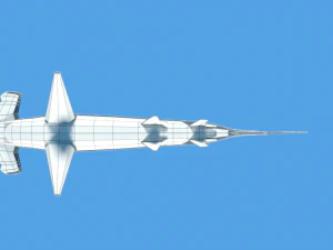 low poly cartoon hammerhead shark 3D Model