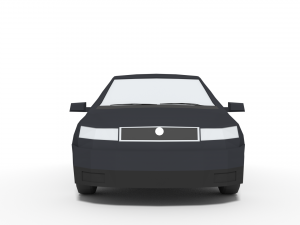 low poly family car 3D Model