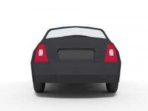 low poly family car 3D Model