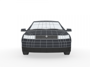low poly family car 3D Model