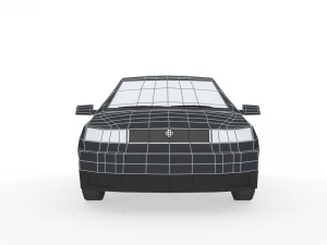 low poly family car 3D Model