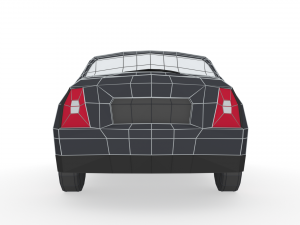low poly family car 3D Model