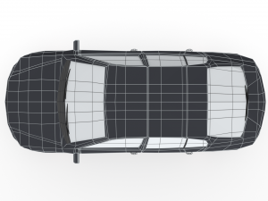 low poly family car 3D Model