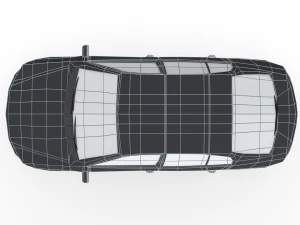low poly family car 3D Model