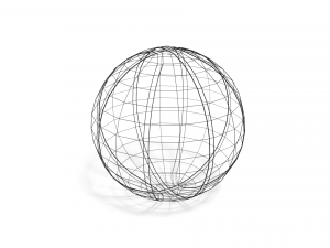 low poly cartoon basketball ball free 3D Model