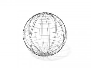 low poly cartoon basketball ball free 3D Model