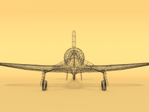 low poly cartoon hawker tempest mkii airplane 3D 模型