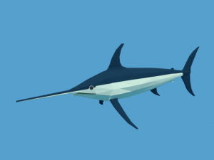low poly fish collection Modelo 3D