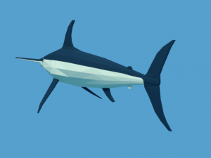 low poly fish collection Modelo 3D