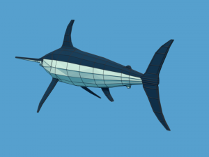 low poly fish collection Modelo 3D
