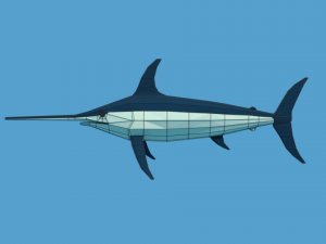 low poly fish collection Modelo 3D