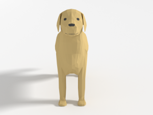 low poly cartoon dog pack collection 3D 모델