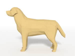 low poly cartoon dog pack collection 3D 모델