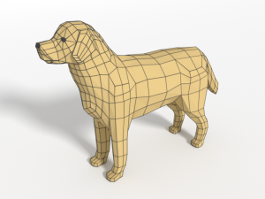 low poly cartoon dog pack collection 3D 모델