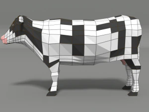 low poly domestic animals collection 3D Model