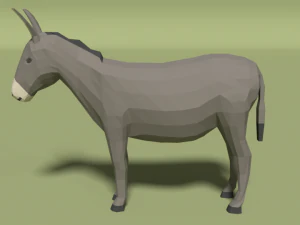 low poly domestic animals collection 3D Model