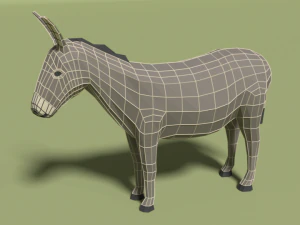 low poly domestic animals collection 3D Model