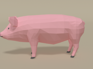 low poly domestic animals collection 3Dモデル