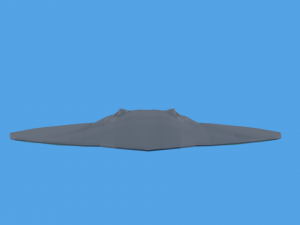 low poly cartoon stingray 3D Модель
