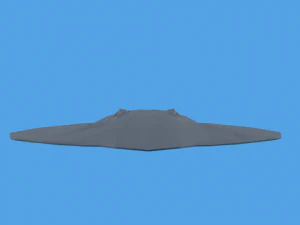 low poly cartoon stingray 3D Model