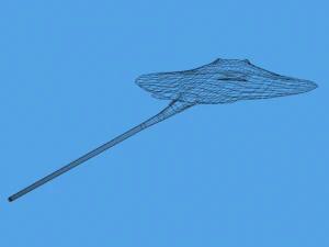 low poly cartoon stingray 3D Model