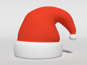 cartoon santa claus hat Modèle 3D