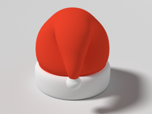 cartoon santa claus hat Modèle 3D