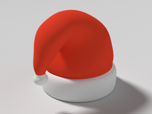 cartoon santa claus hat Modèle 3D
