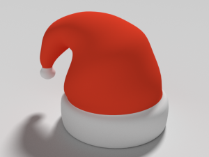 cartoon santa claus hat Modèle 3D