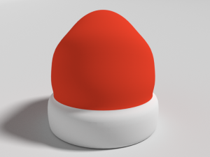 cartoon santa claus hat Modèle 3D