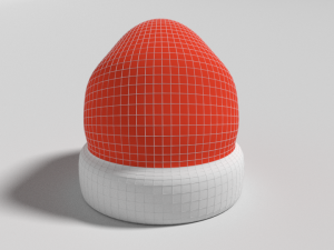 cartoon santa claus hat Modèle 3D