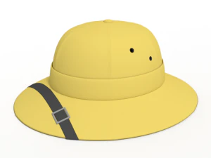 topi safari petualangan kartun Model 3D