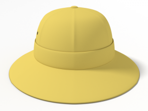 cartoon adventure safari hat 3D Модель